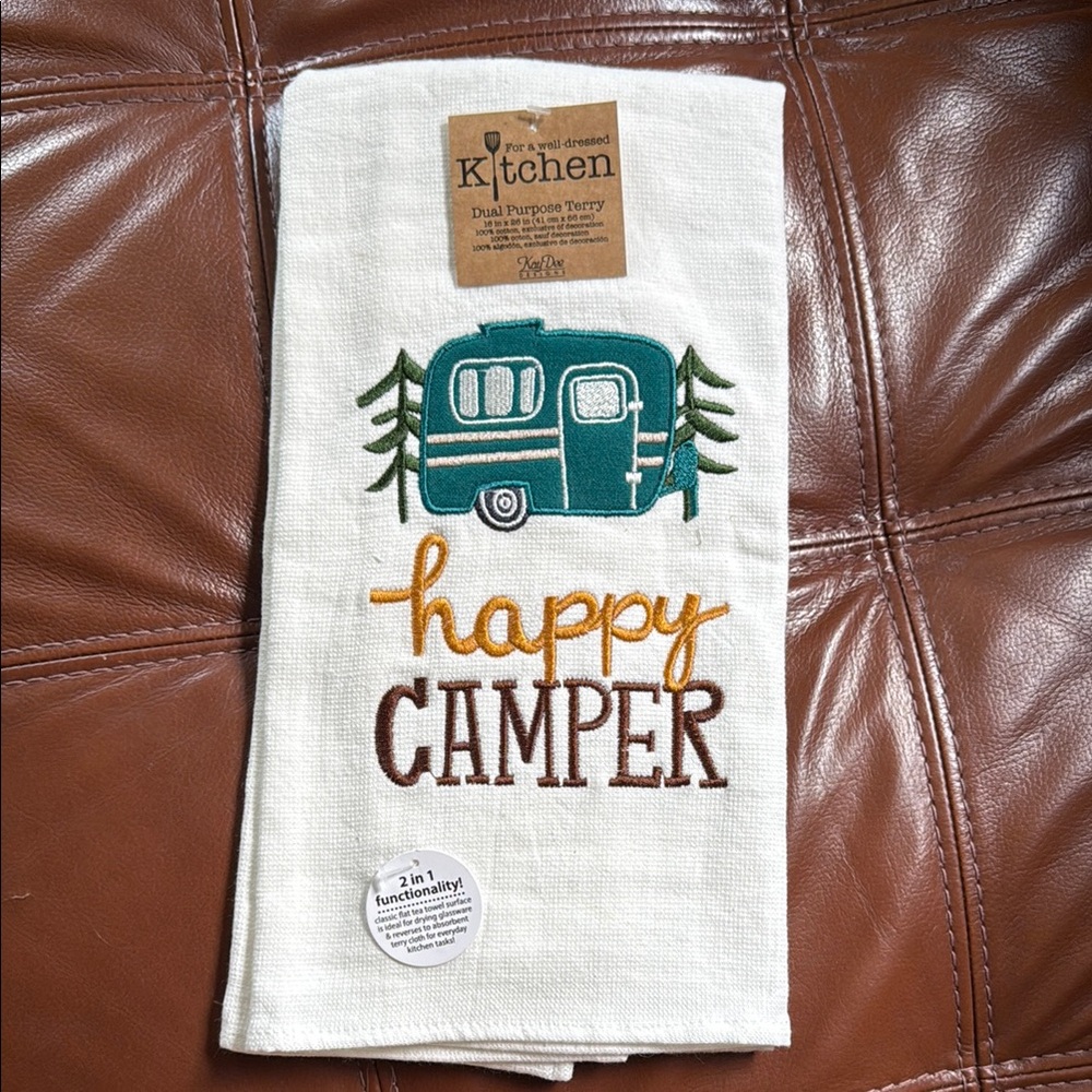 Happy Camper Kitchen Towel